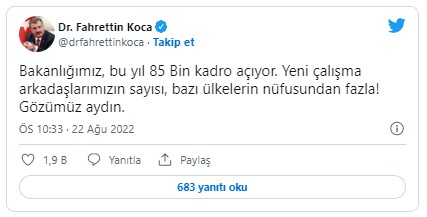 Bakan Koca duyurdu! 'Görülmemiş bir kadro'! 85 bin yeni atama!